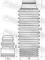 FEBEST KSHB-SPORIIIF-KIT - Juego de guardapolvos, amortiguador