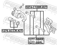 FEBEST 1276-ACCR-KIT - Kit de reparación, pinza de freno