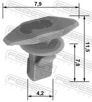 FEBEST 88570-026 - Clip, listón