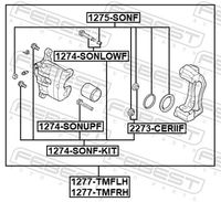 FEBEST 1277-TMFRH - Pinza de freno