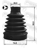 FEBEST 2415-CAPTT - Juego de fuelles, árbol de transmisión