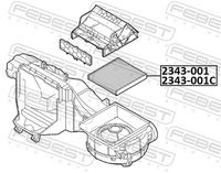 FEBEST 2343-001 - Filtro, aire habitáculo