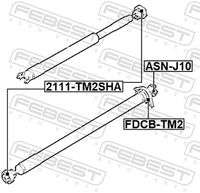 FEBEST FDCB-TM2 - Cojinete, soporte intermedio del árbol de transmisión