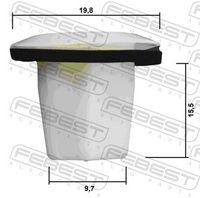 FEBEST 88570-139 - Clip, listón