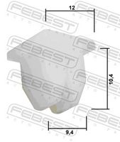 FEBEST 88570-208 - Clip, listón