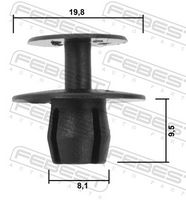 FEBEST 88570-210 - Clip, listón
