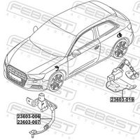FEBEST 23603-019 - Sensor, regulación del alcance de las luces