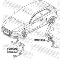 FEBEST 23603-020 - Sensor, regulación del alcance de las luces