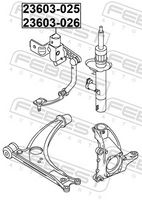 FEBEST 23603-026 - Sensor, regulación del alcance de las luces