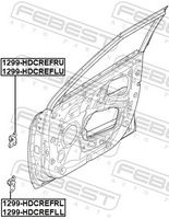 FEBEST 1299-HDCREFRL - Bisagra de puerta