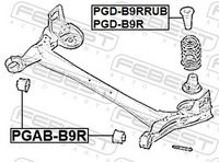 FEBEST PGD-B9R - Almohadilla de tope, suspensión