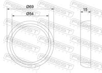 FEBEST 24491-001 - Junta, tubo de escape