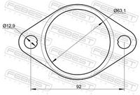 FEBEST 12492-008 - Junta, tubo de escape