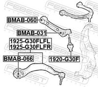 FEBEST 1925-G30FLFL - Brazo oscilante, suspensión de ruedas