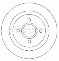 BLUE PRINT ADF124324 - Disco de freno