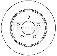 BLUE PRINT ADA104327 - Disco de freno