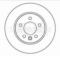BORG & BECK BBD5166 - Disco de freno