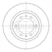 BORG & BECK BBD5375 - Disco de freno