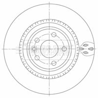 BORG & BECK BBD5471 - Disco de freno