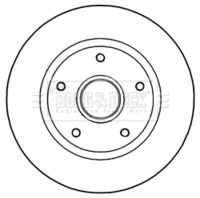 BORG & BECK BBD5966S - Disco de freno