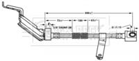 BLUE PRINT ADA105301 - Tubo flexible de frenos