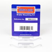 BORG & BECK BBK1012 - Kit de accesorios, pastillas de frenos