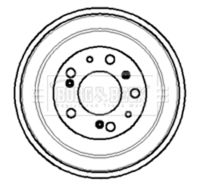 BLUE PRINT ADBP470015 - Tambor de freno