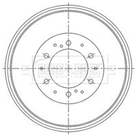 BLUE PRINT ADT34719 - Tambor de freno