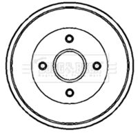 BLUE PRINT ADBP470021 - Tambor de freno
