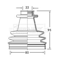 Aslyx AS511732 - Juego de fuelles, árbol de transmisión