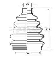 Aslyx AS501695 - Juego de fuelles, árbol de transmisión