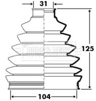 Aslyx AS501410 - Juego de fuelles, árbol de transmisión