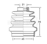 Aslyx AS511732 - Juego de fuelles, árbol de transmisión