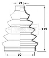 BLUE PRINT ADT381110 - Juego de fuelles, árbol de transmisión