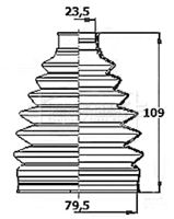 BLUE PRINT ADM58175 - Juego de fuelles, árbol de transmisión