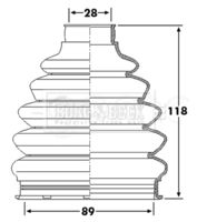 BLUE PRINT ADT381119 - Juego de fuelles, árbol de transmisión