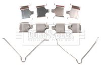 BORG & BECK BBK1081 - Kit de accesorios, pastillas de frenos