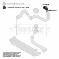 BORG & BECK BTH1525 - Tubo flexible de aire de sobrealimentación