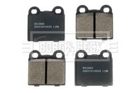 BORG & BECK BBP1260 - Juego de pastillas de freno