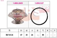 MDR EPS1880 260 - Termostato, refrigerante