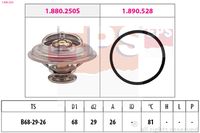 MDR EPS1880 250 - Termostato, refrigerante