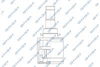 GSP 834093 - Juego de articulación, árbol de transmisión