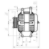 DOLZ AFC920803 - Rueda libre alternador