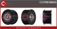 CASCO CCP90166AS - Polea, alternador - Brand New HQ