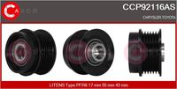 CASCO CCP92116AS - Polea, alternador - Brand New HQ