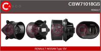 CASCO CBW71018GS - Ventilador habitáculo - Genuine