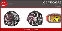 CASCO CEF70003AS - Motor eléctrico, ventilador del radiador - Brand New HQ