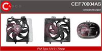 CASCO CEF70004AS - Motor eléctrico, ventilador del radiador - Brand New HQ
