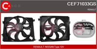 CASCO CEF71033GS - Motor eléctrico, ventilador del radiador - Genuine