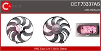 CASCO CEF73337AS - Ventilador, refrigeración del motor - Brand New HQ